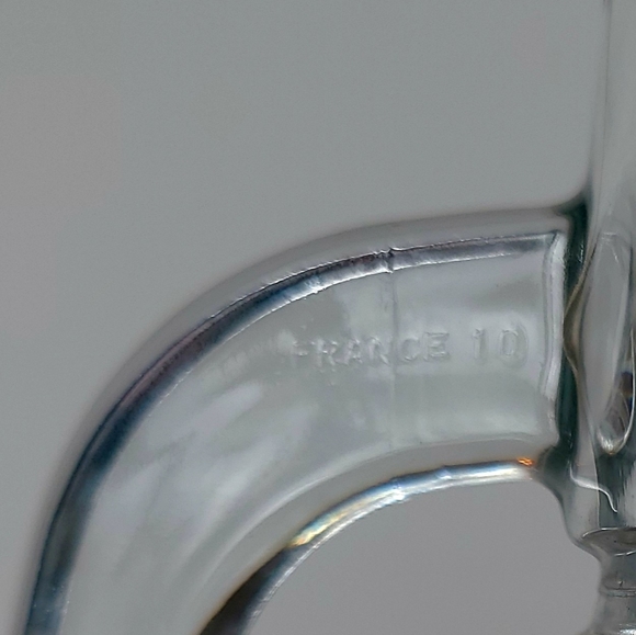 🍉Vintage French Frosted Glass Fruit Punch Set - 1 Pitcher and 4 Glasses - Picture 4 of 8